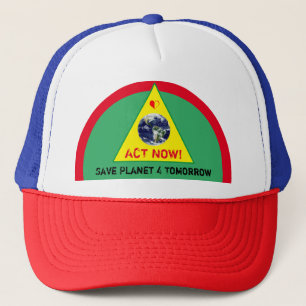 Casquette AGIR MAINTENANT & Sauver Planète 4 Demain - Climat