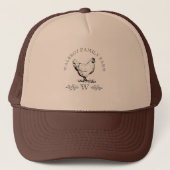 Casquette Agritourisme Style Poulet Monogramme de ferme (Devant)