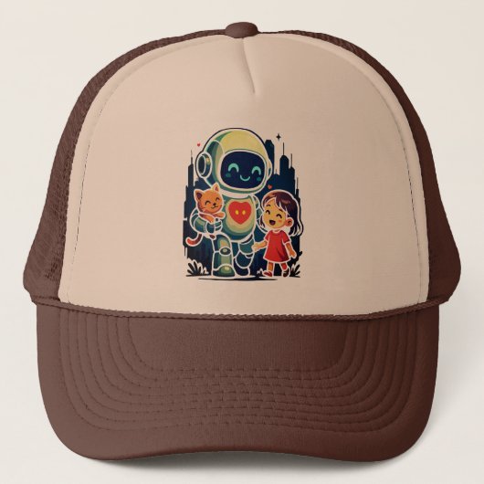 Casquette AI & Robot Characters – Futuristic Design Collecti (Devant)