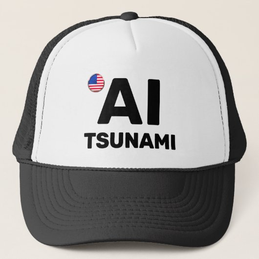 Casquette AI Tsunami™ Trucker Hat (Customize It!) (Devant)
