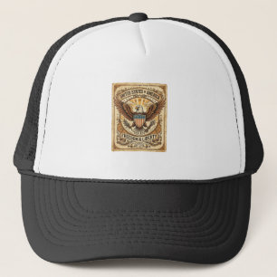 Casquette Aigle chauve vintage patriotique en détresse