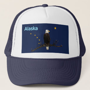 Casquette Aigle Et Drapeau De L'Alaska