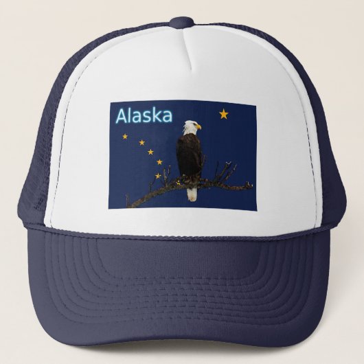 Casquette Aigle Et Drapeau De L'Alaska (Devant)