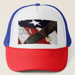 Casquette Aigle et Drapeau USA