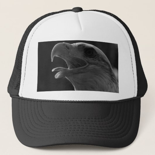 Casquette Aigle noir et blanc (Devant)