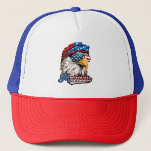 Casquette Aigle patriotique de l'Amérique 4 juillet