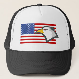 Casquette Aigle sur le drapeau américain