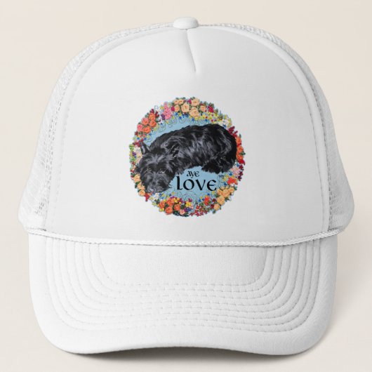 Casquette Aime mon terrier écossais (Devant)