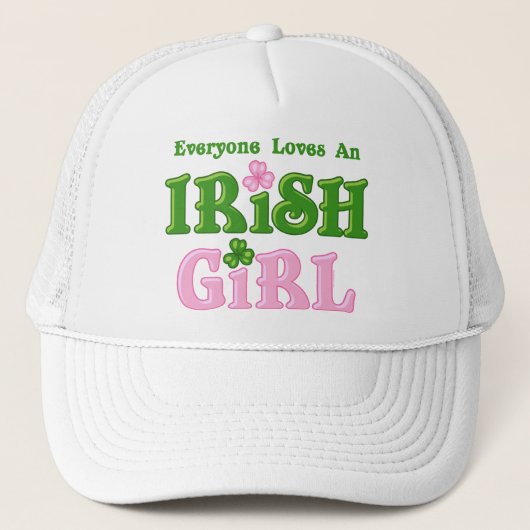 Casquette Aime une fille irlandaise (Devant)