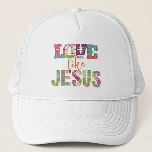 Casquette Aimer Comme Jésus, Jésus Vous Aime (Devant)