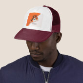 Casquette Air Jordan 1 surprenant cap orange et blanc (En situation)
