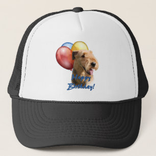 Casquette Airedale Terrier Joyeux ballon d'anniversaire