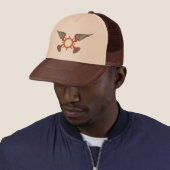 Casquette Airpusher Vibes Rétro Tan Trucker Chapeau (En situation)