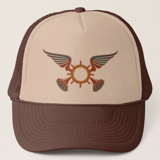 Casquette Airpusher Vibes Rétro Tan Trucker Chapeau (Devant)