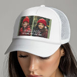 Casquette Ajouter 2 photos - Collage simple<br><div class="desc">Vous pouvez remplacer la photo de votre bébé (ou de vos bébés) et créer un cadeau unique! Un design simple et minimal avec seulement 2 photos.</div>