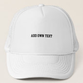 Casquette Ajouter sa propre mousse de texte élégant et éléga (Devant)