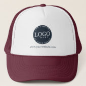Casquette Ajouter un logo d'entreprise Adresse du site Web d (Devant)
