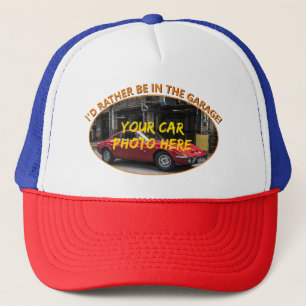 Casquette Ajouter un nom, sa photo de voiture, texte, Plutôt