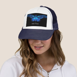 Casquette Ajouter un texte Bleu Papillon image-Casquette Bea