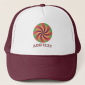 Casquette Ajouter un texte imprimé avec une image de sucette (Devant)