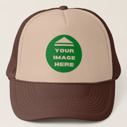 Casquette - Ajouter votre image - Tan & Brown - Pe (Devant)