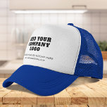 Casquette Ajouter votre logo d'entreprise Showroom Employés<br><div class="desc">Ajoutez le logo de votre marque et l'adresse de votre site Web à ce chapeau de camionneur mignon qui est parfait pour faire de la publicité passionnée pour votre entreprise nouvelle ou établie. Parfait pour les salons professionnels ou le personnel de salle d'exposition et clients Disponible en d'autres couleurs. Pas...</div>