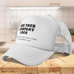 Casquette Ajouter votre logo Entreprise Shoroom Employés<br><div class="desc">Ajoutez le logo de votre marque et l'adresse de votre site Web à ce chapeau de camionneur mignon qui est parfait pour faire de la publicité passionnée pour votre entreprise nouvelle ou établie. Parfait pour les salons professionnels ou le personnel de salle d'exposition et clients Disponible en d'autres couleurs. Pas...</div>