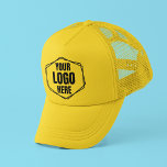 Casquette Ajouter votre logo | Marque d'entreprise et cadeau<br><div class="desc">Ajoutez votre logo à ce chapeau de camionneur de marque et de cadeaux d'entreprise. adapté aux uniformes du personnel et des employés,  aux articles de reconnaissance des clients et aux cadeaux d'entreprise.</div>