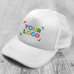 Casquette Ajouter Votre Logo Simple Entreprise Promo Blanc<br><div class="desc">Faites la promotion de votre marque avec ces chapeaux camionneurs personnalisés! Parfait pour les entreprises, les équipes, les événements ou les cadeaux. Il vous suffit de télécharger votre logo pour un article professionnel et mémorable. Ces chapeaux de camionneur de haute qualité sont confortables et élégants. Commandez vos chapeaux de camionneur...</div>