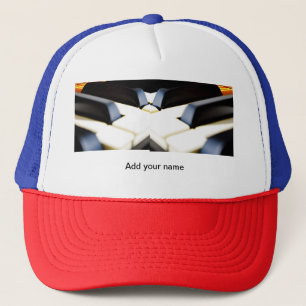Casquette Ajoutez votre nom texte touches de piano marron no