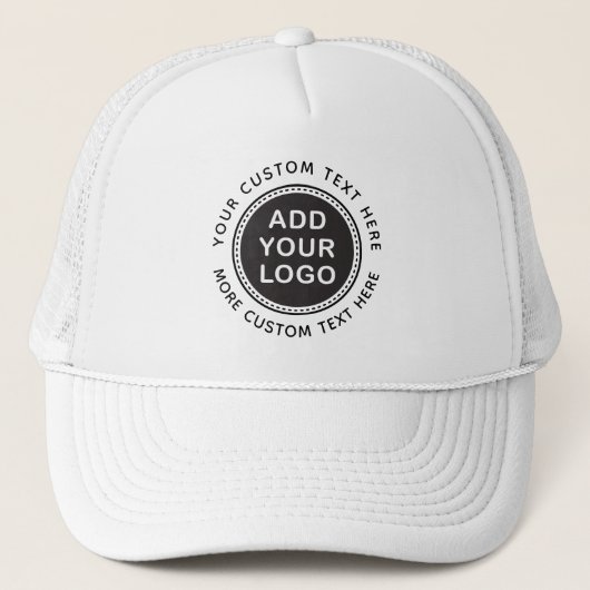 Casquette Ajoutez votre propres logo et texte (Devant)