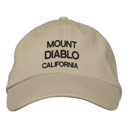 Casquette ajustable personnalisé Mount Diablo (Devant)