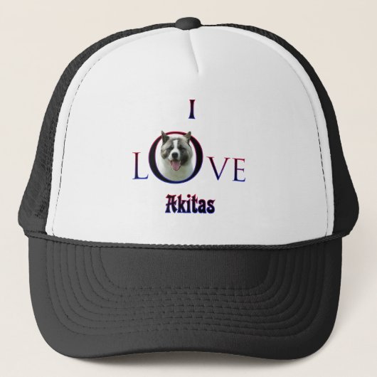 Casquette Akita I Love (Devant)