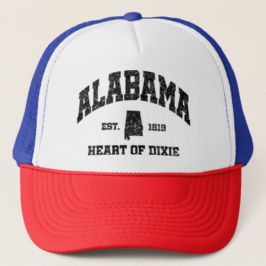 Casquette Alabama, Coeur de Dixie (Devant)