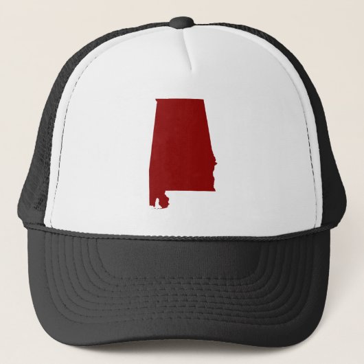 Casquette Alabama de forme rouge foncé (Devant)