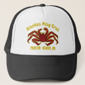 CASQUETTE ALASKAN KING CRAB RED OR (Devant)