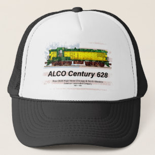 Casquette Alco C-628 Diesel Locomotive et drapeau américain