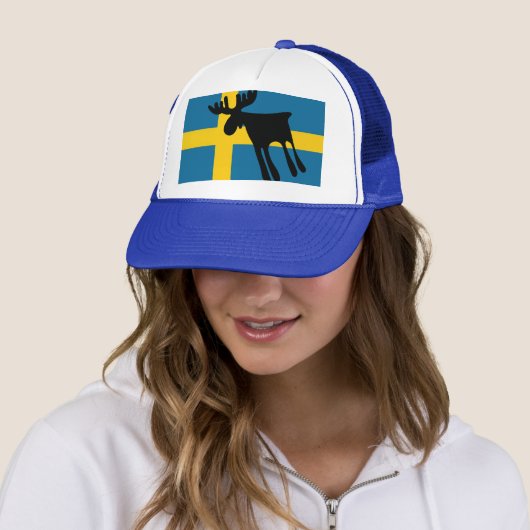 Casquette Älg / Moose med Svenska flaggan (En situation)