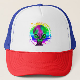 Casquette Alien Arc-en-Ciel Coloré Moderne Tendance