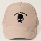 Casquette Alien Headache, modifier ajouter du texte pour per (Devant)