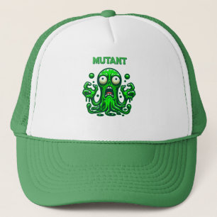 Casquette Alien Zombie déplaisant - Monstre Vert Neon