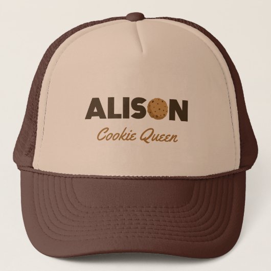 Casquette Alison cookie queen (Devant)