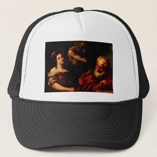 Casquette Allégorie des mathématiques par Bernardo Strozzi (Devant)