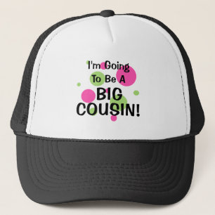 Casquette Aller être grand cousin ! Rose
