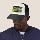 Casquette Alligator géant avec sa bouche ouverte (En situation)
