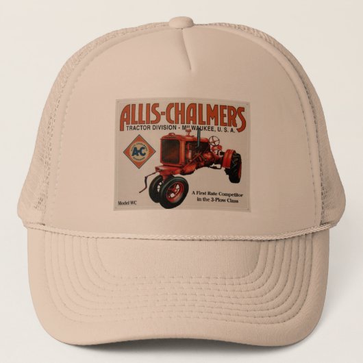 Casquette Allis Chalmers, tracteurs (Devant)