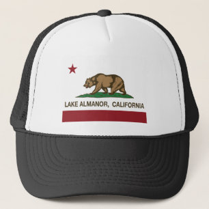 Casquette almanor de lac de drapeau de la Californie