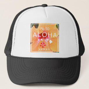 Casquette Aloha aucunes 50 ketmies oranges