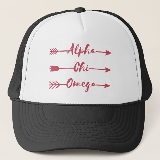 Casquette Alpha Chi Omega | Flèches (Devant)