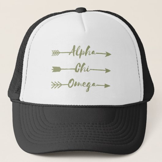 Casquette Alpha Chi Omega | Flèches (Devant)
